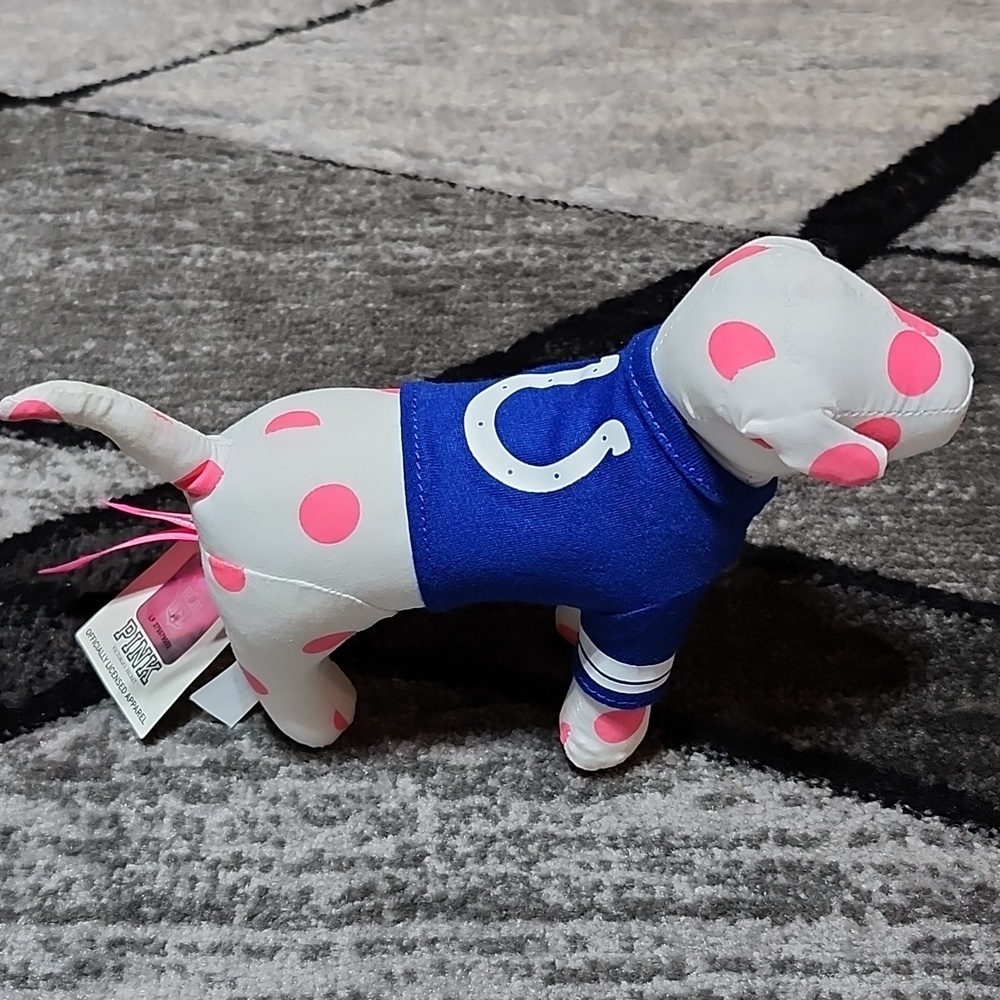 VS PINK RARE INDIANAPOLIS COLTS 1ST EDITION NFL JERSEY PLUSH COLLECTIBLE DOG - Picture 6 of 15